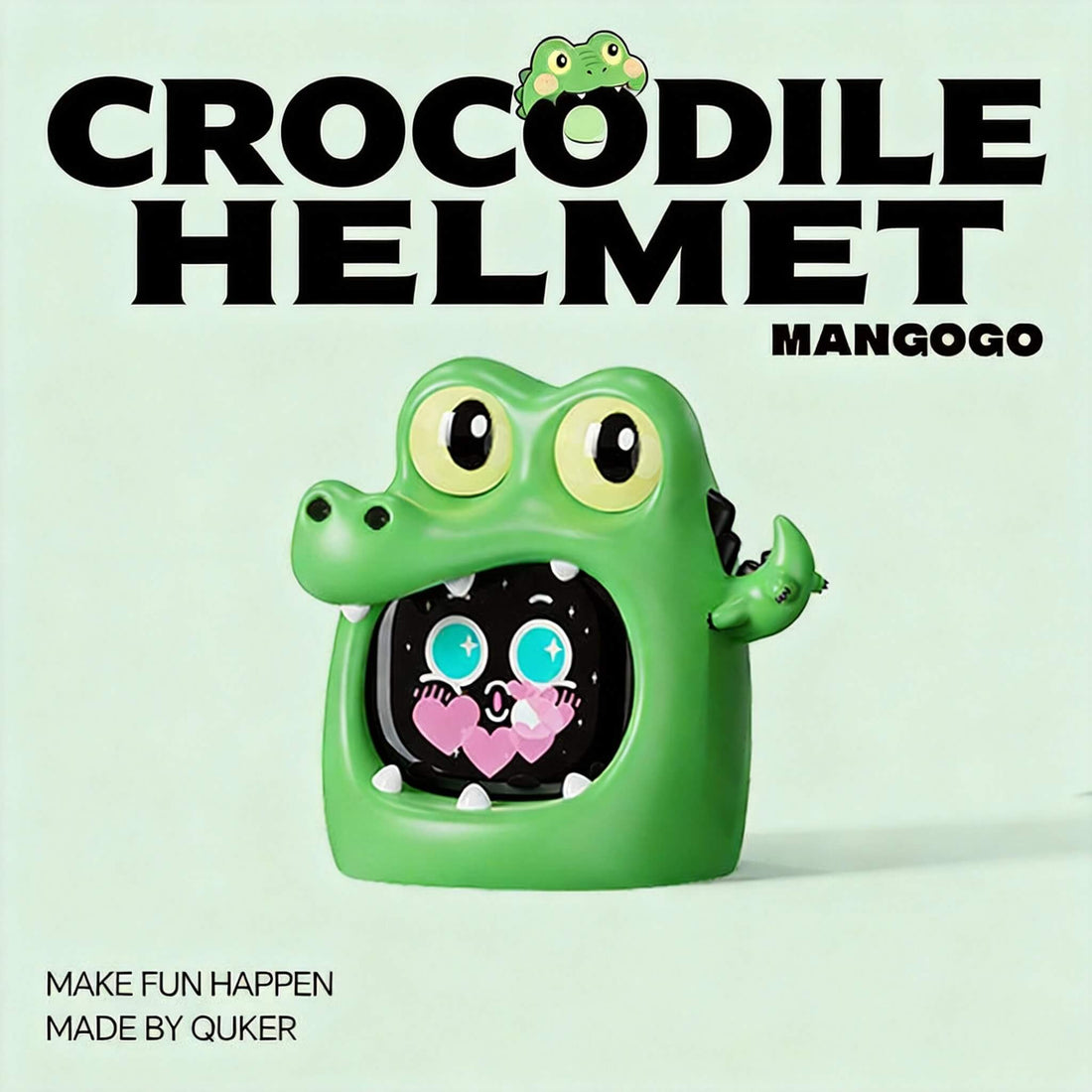 MANGOGO Crocodile Helmet Sets Electronic Pet Car Robot Decoration Car Ornament