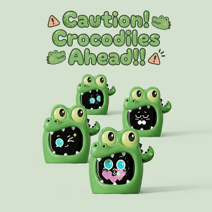 MANGOGO Crocodile Helmet Sets Electronic Pet Car Robot Decoration Car Ornament